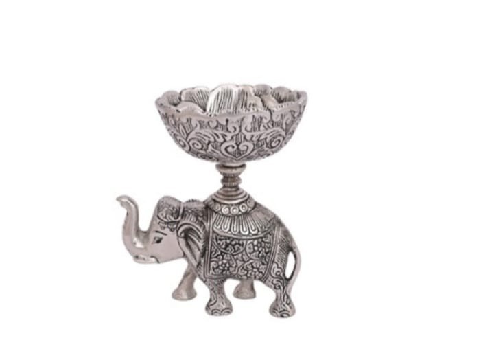 German Silver Elephant Big Bowl