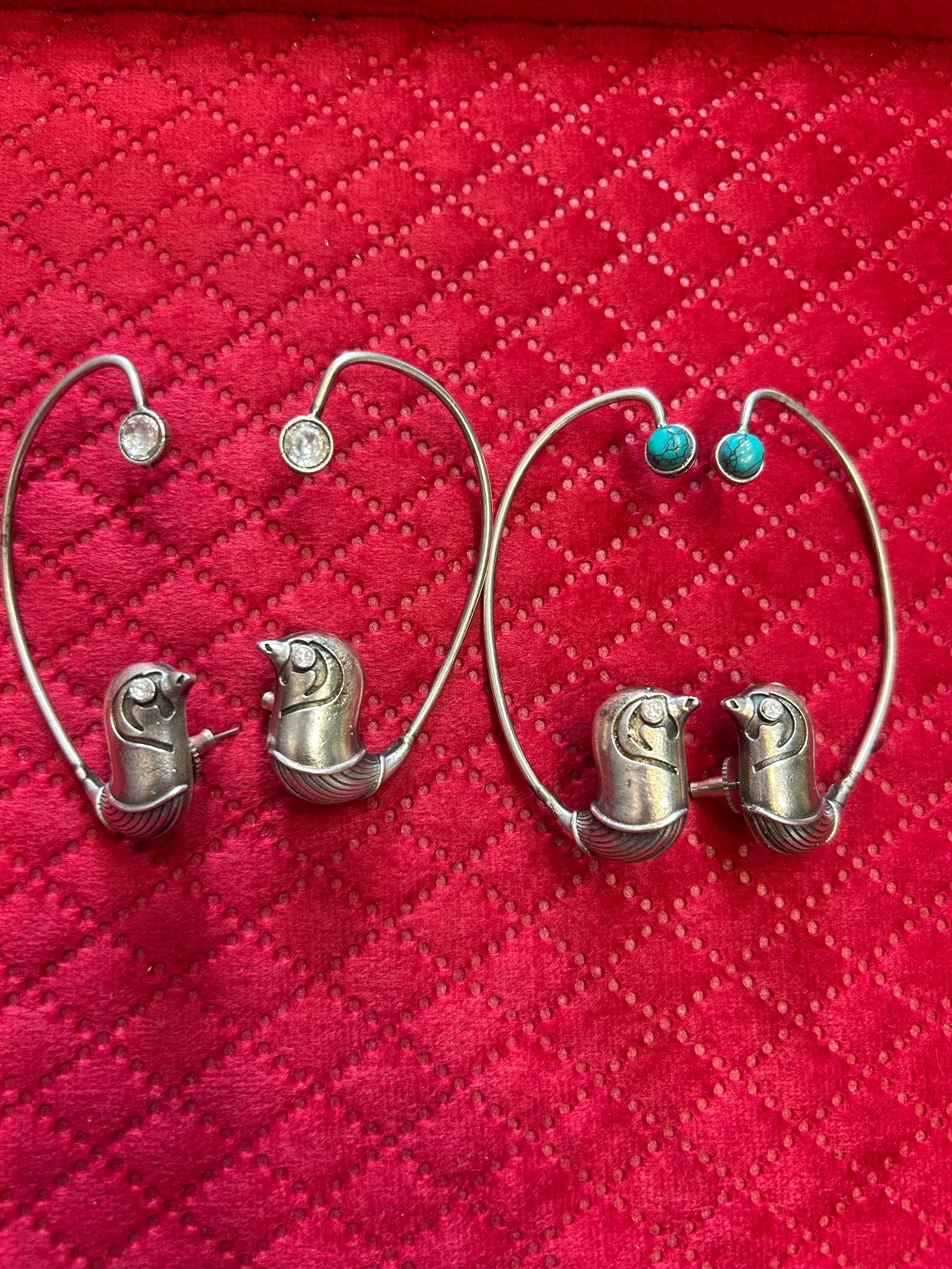 German silver earring 