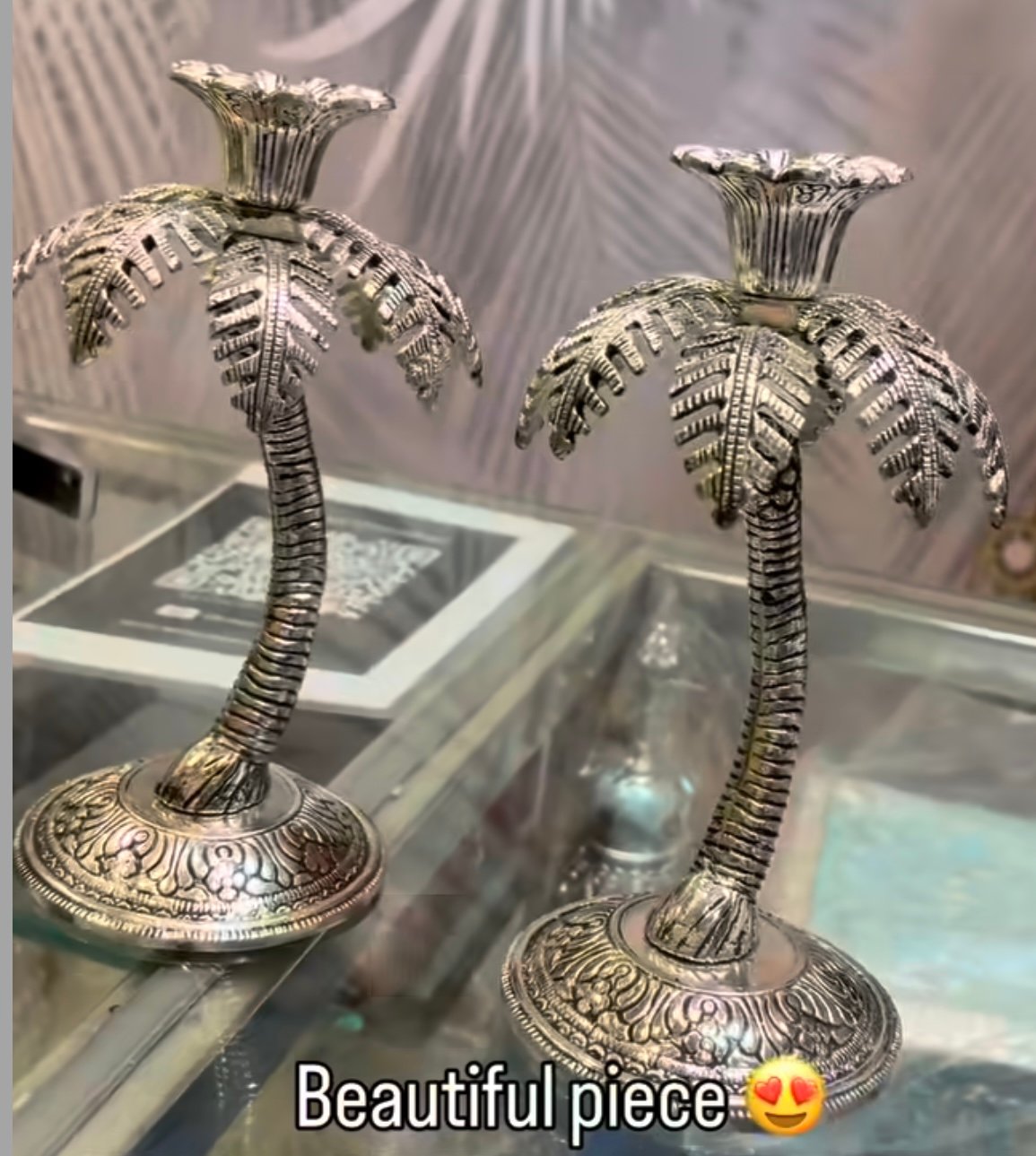 Candle holder in German silver