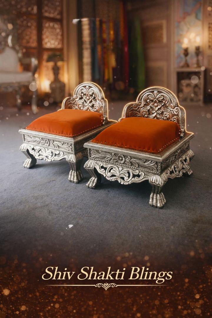  Orange Beautiful Germen silver chair 